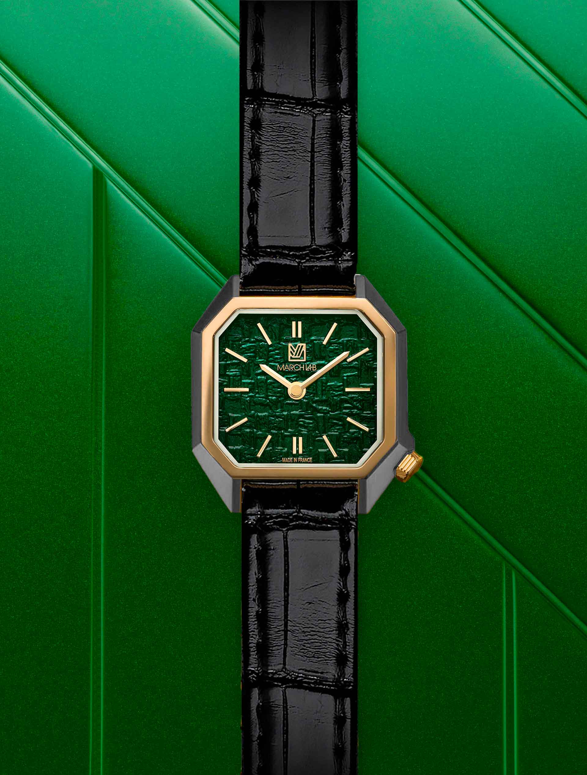 march-la-b-lady-mansart-montre-femme-tweed-emerald-26-mm image 4
