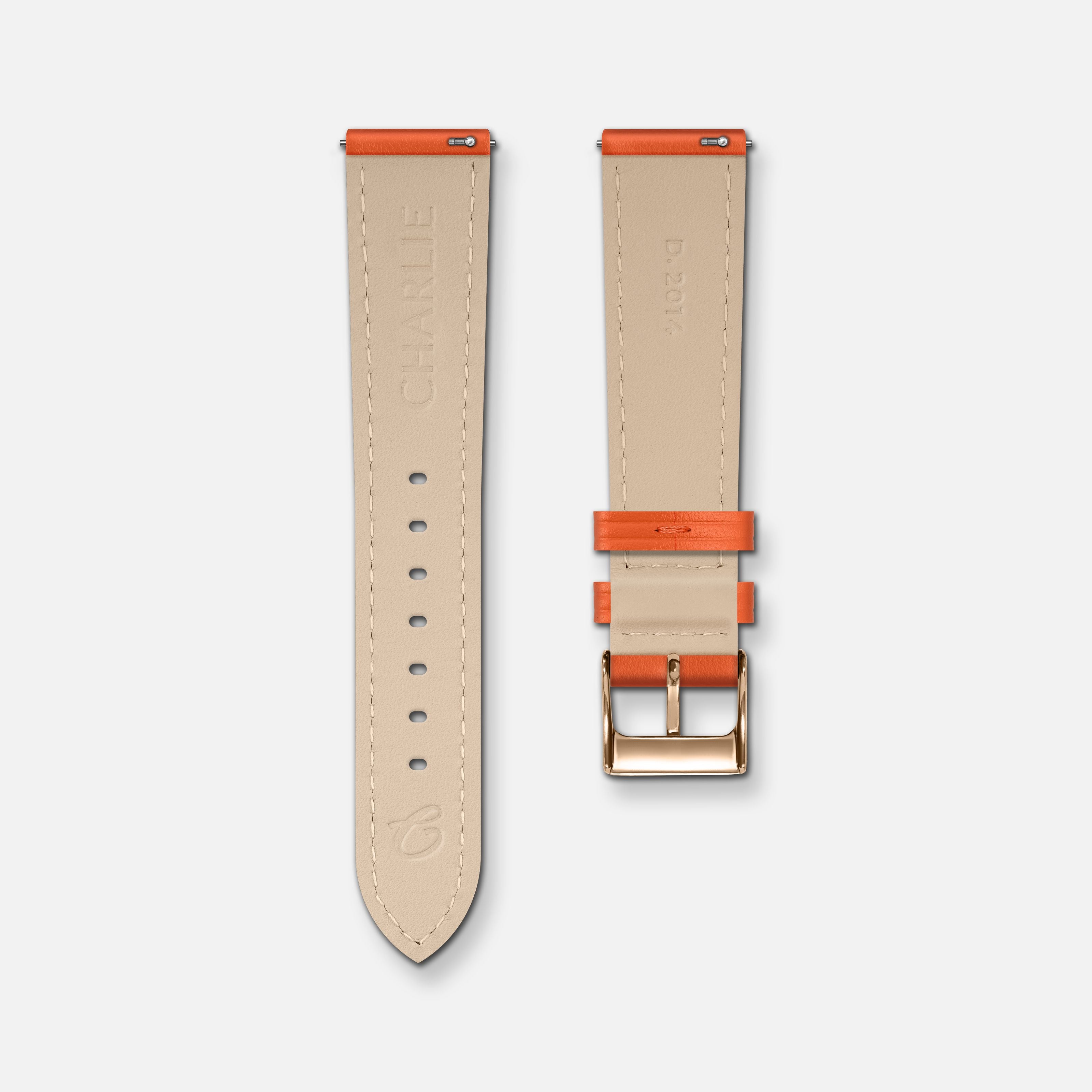 charlie-paris-bracelet-cuir-mandarine-18mm-initial-sully image 2