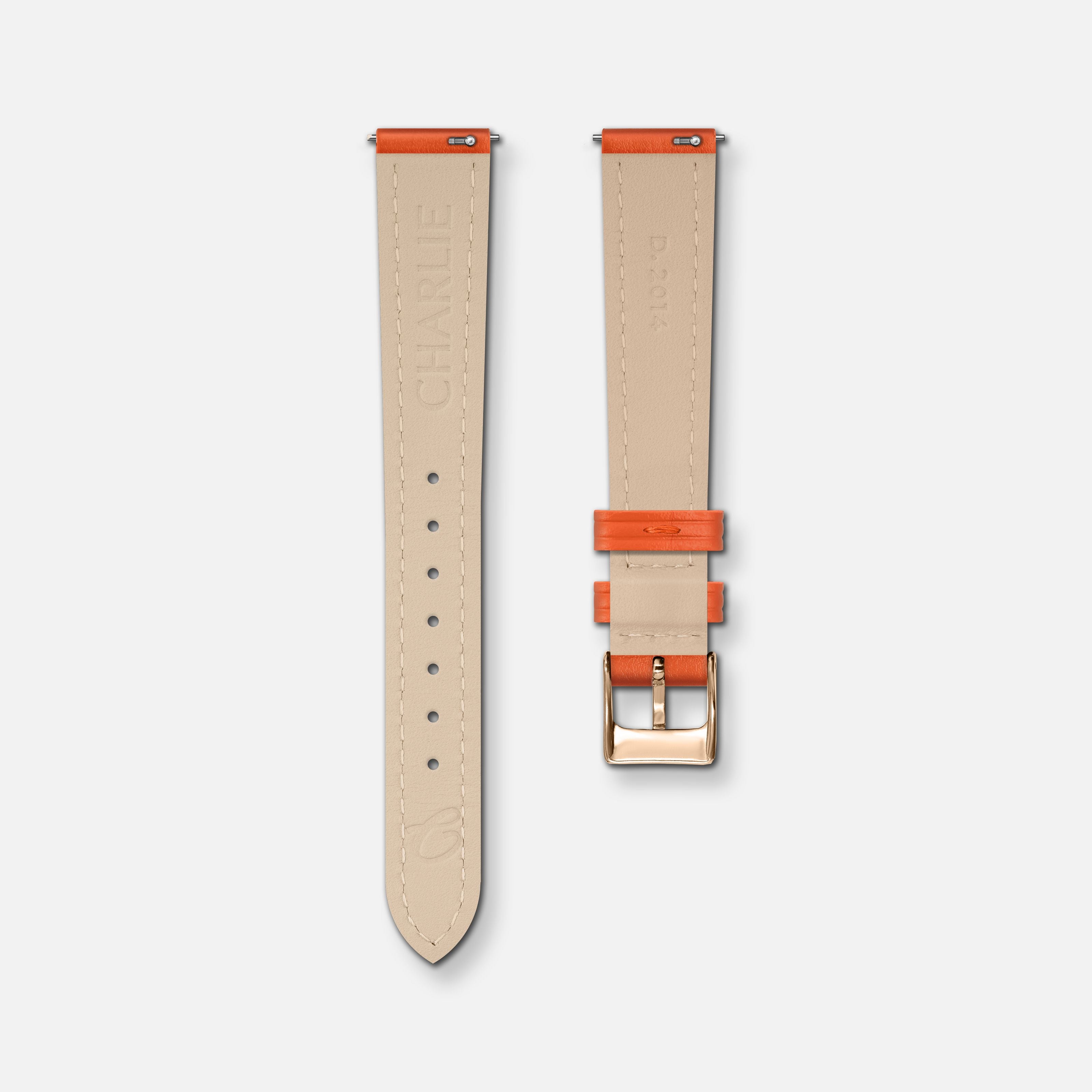 charlie-paris-bracelet-montre-cuir-mandarine-14mm image 3