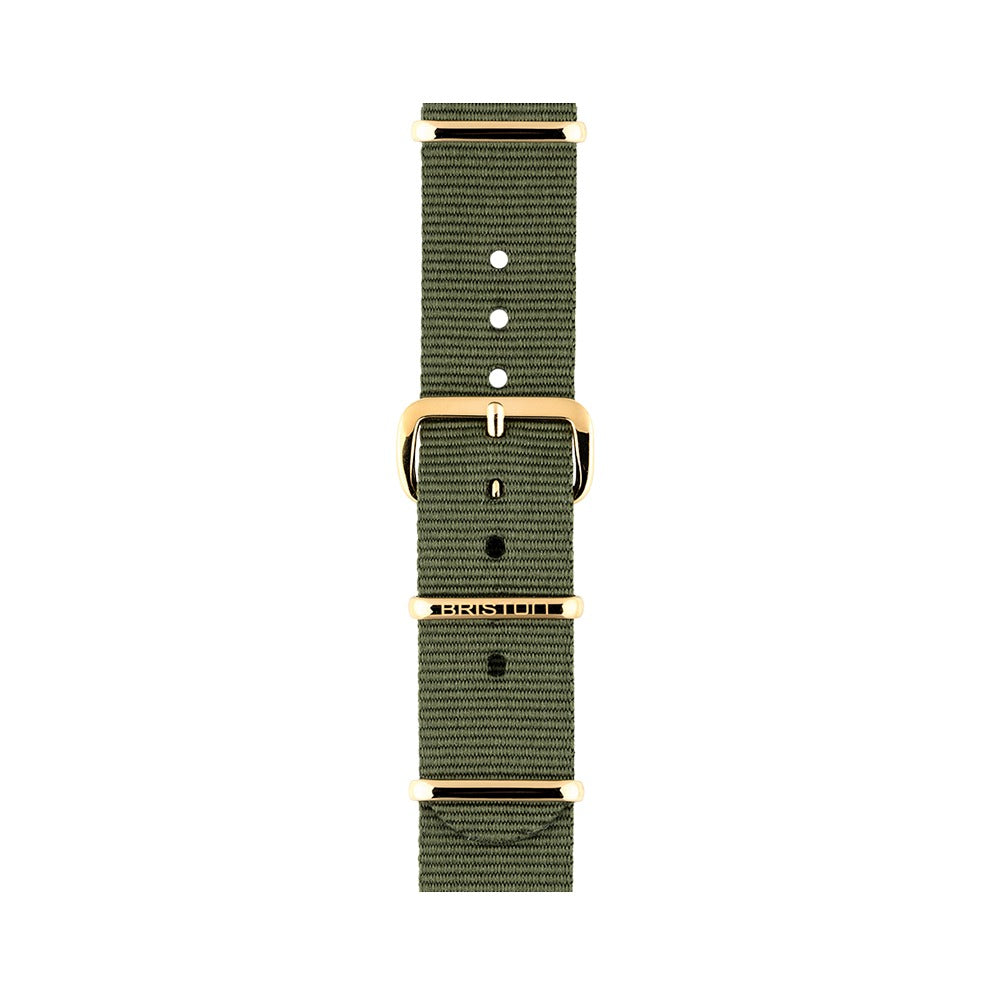 briston-clubmaster-classic-bracelet-nato-18-mm-vert-militaire image 2