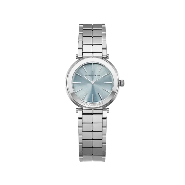 herbelin-newport-slim-femme-quartz-bleu-arctique-acier-5-85-mm image 1