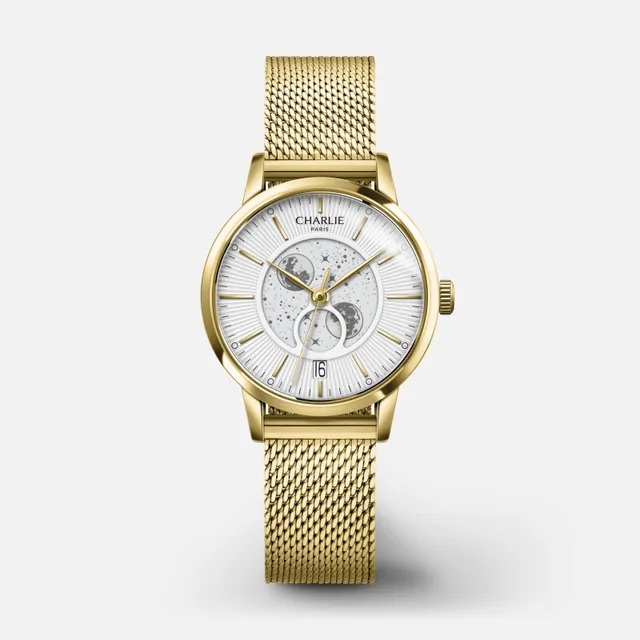 charlie-paris-sully-phase-de-lune-montre-femme-dor-30-mm image 1